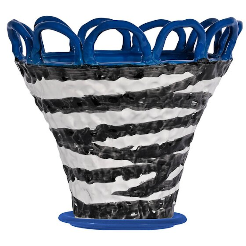 Patty Topf 25 cm, Blau Zebra