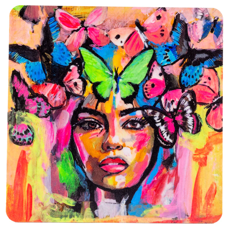 Coming Back to Life Glasuntersetzer 9x9 cm, Multi