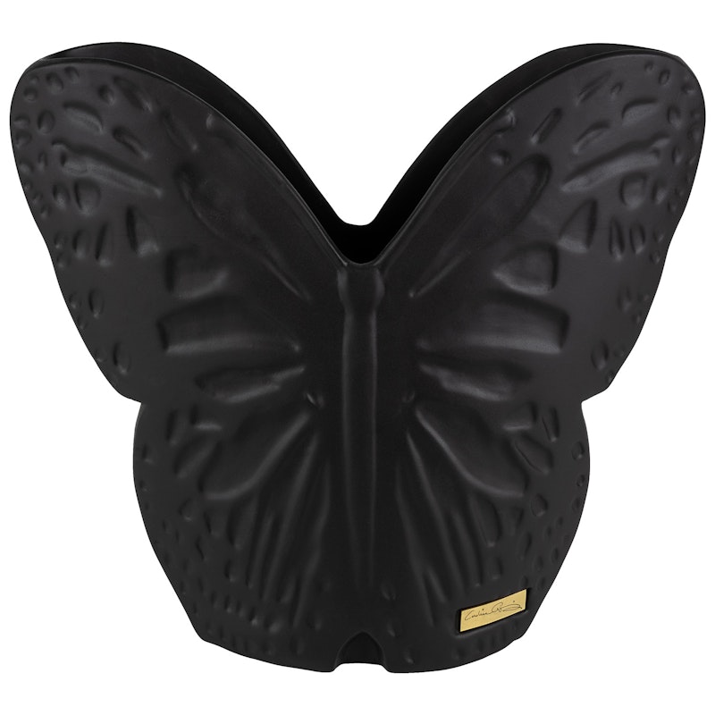 Secret Butterfly Vase Groß, Schwarz