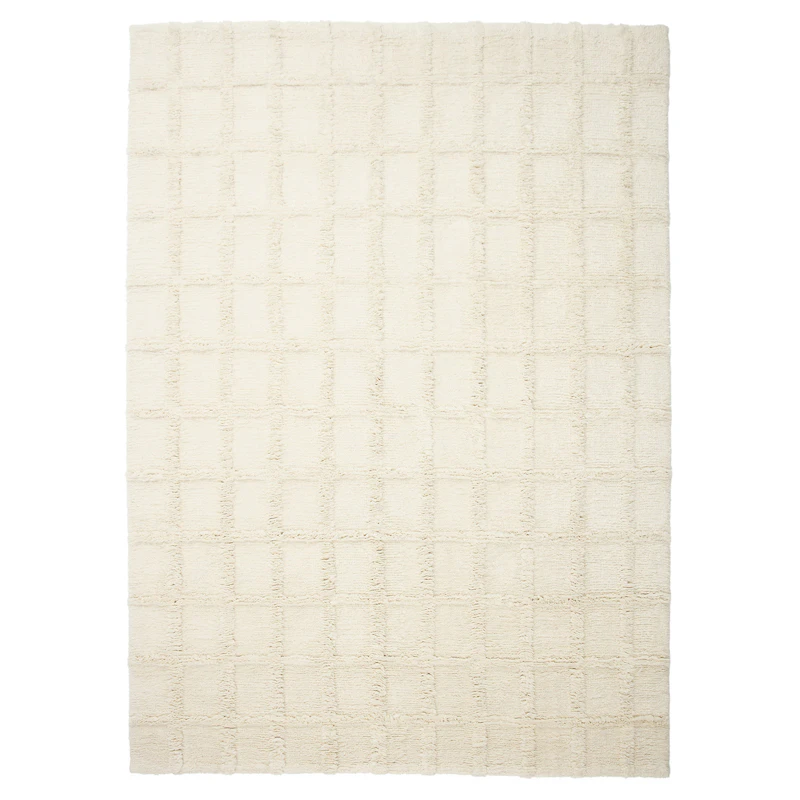 Badal Nachweisbarer Wollteppich Altweiß, 250x350 cm