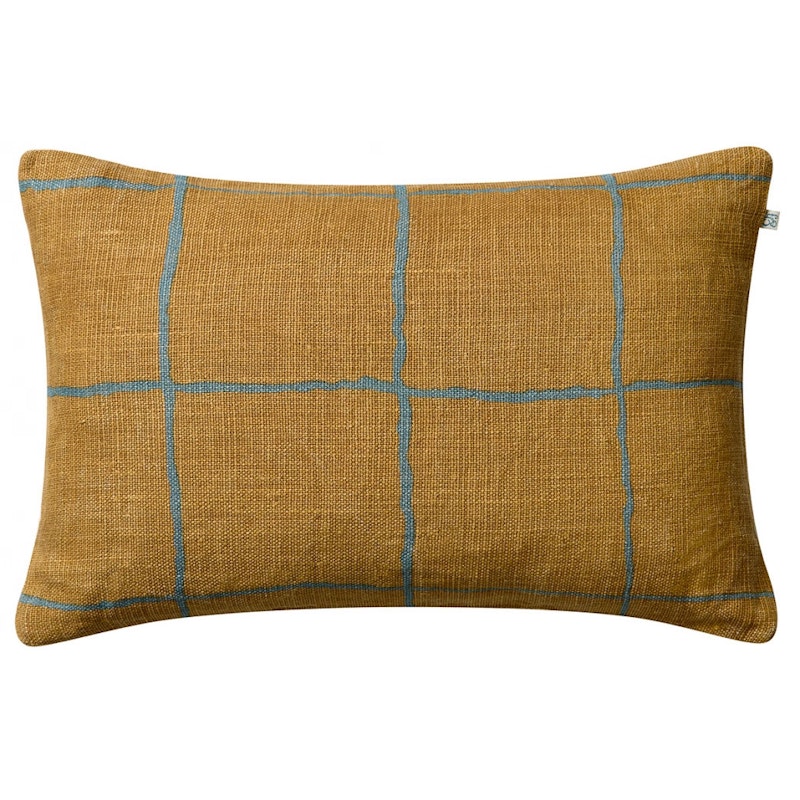 Chakra Kissenbezug 40x60 cm, Khaki / Heaven Blue