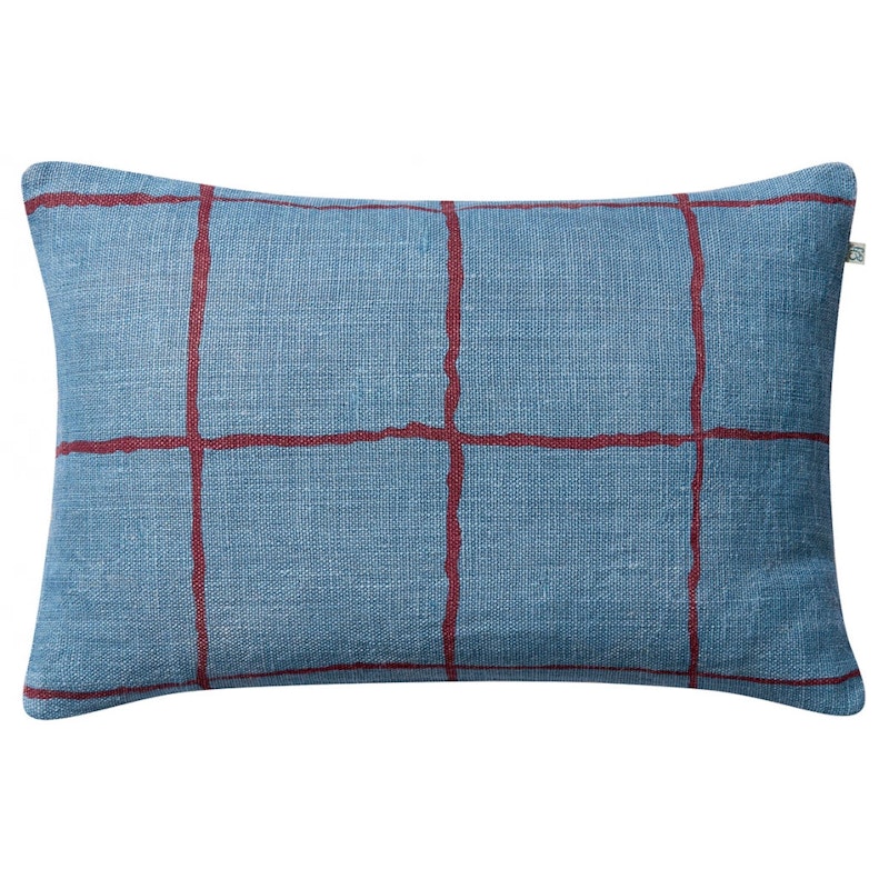 Chakra Kissenbezug 40x60 cm, Dusty Blue / Ruby