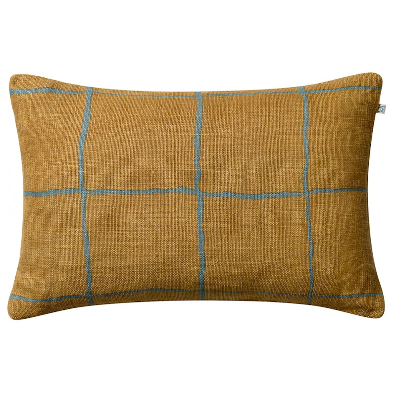 Chakra Kissenbezug 40x60 cm, Khaki / Heaven Blue