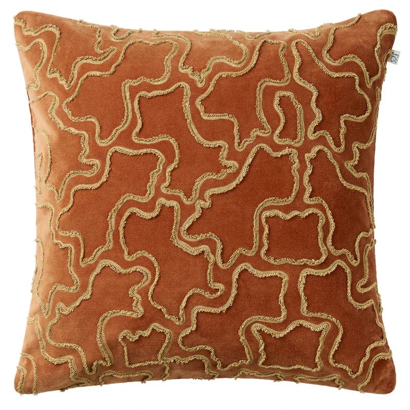 Ganga Kissenbezug, Sand / Terracotta
