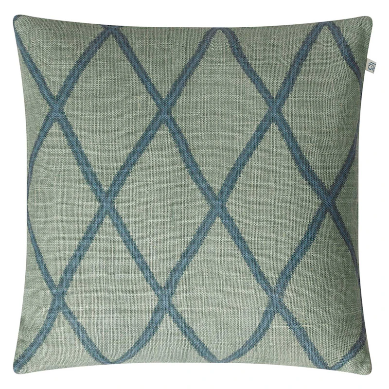 Ikat Orissa Kissenbezug 50x50cm, Aqua/Himmelblau