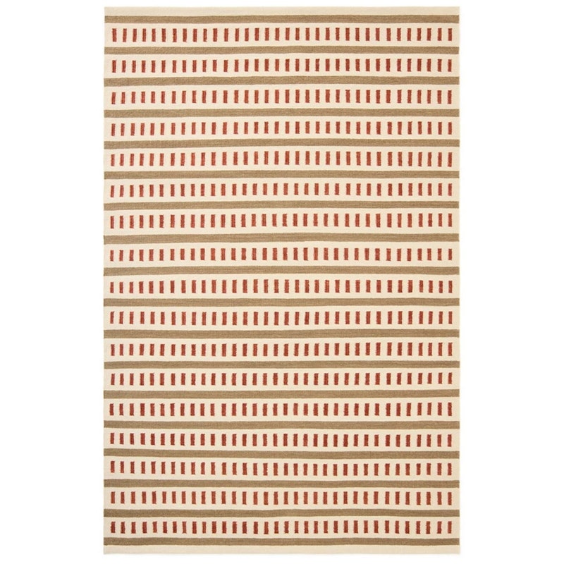 Ladakh Wollteppich 230x320 cm, Beige / Rost