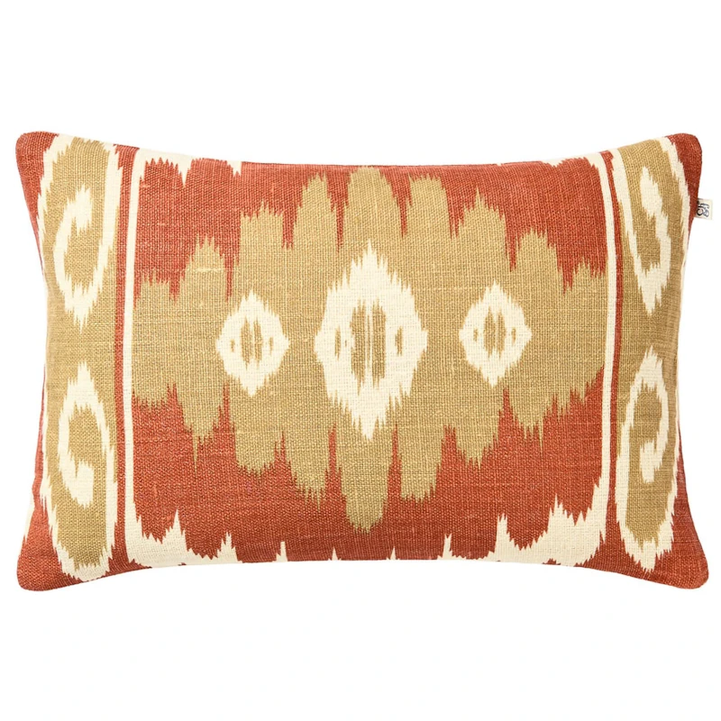 Laya Kissenbezug 40x60 cm, Apricot Orange / Khaki