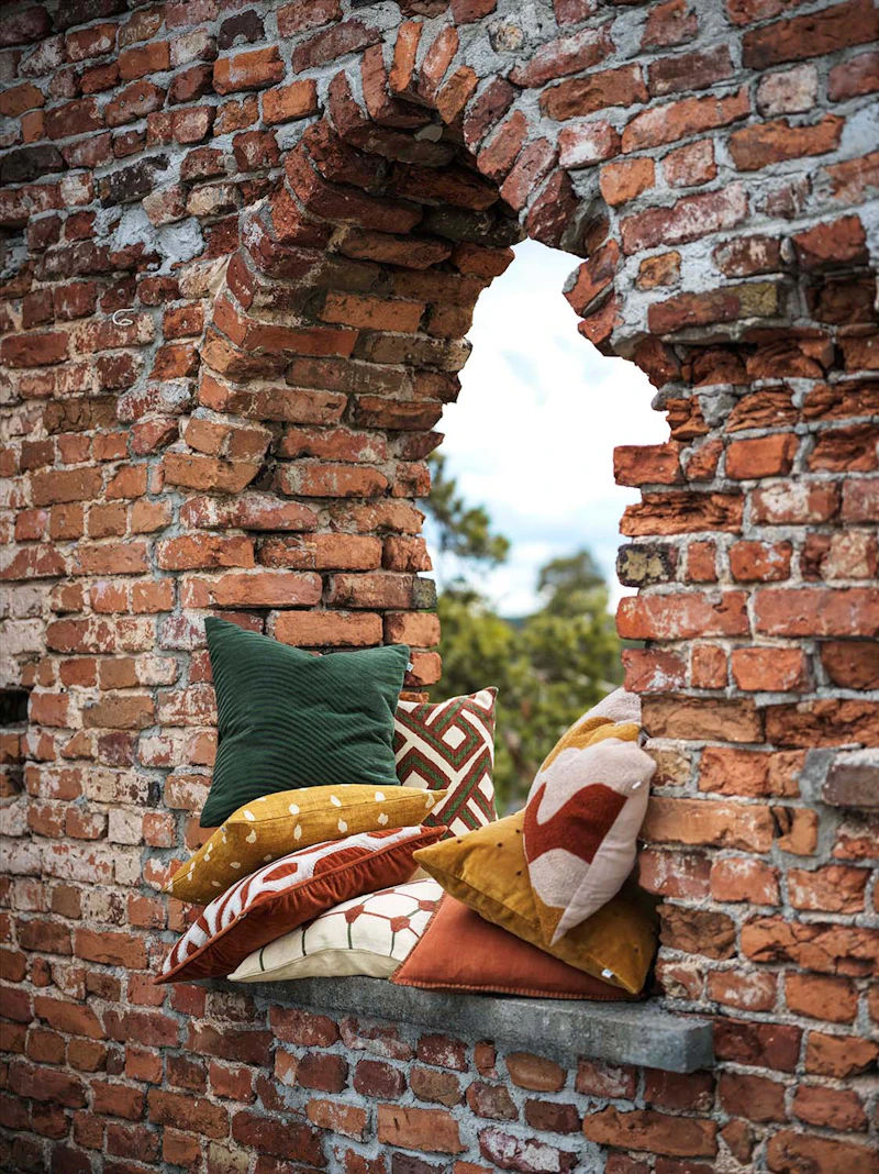 Lodi Kissenbezug Terracotta / Tan / Masala Yellow, 40x60 cm