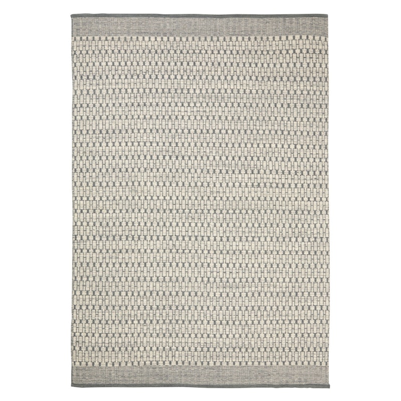 Mahi Dhurry Teppich 170x240cm, Off-White/ Grau