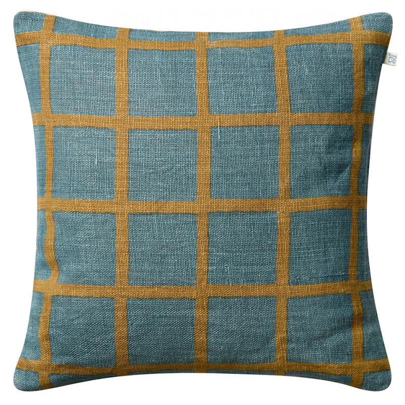 Mela Kissenbezug 50x50 cm, Heaven Blue / Khaki