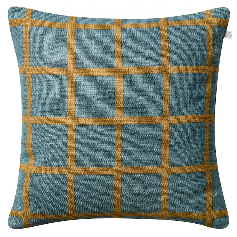 Mela Kissenbezug 50x50 cm, Heaven Blue / Khaki