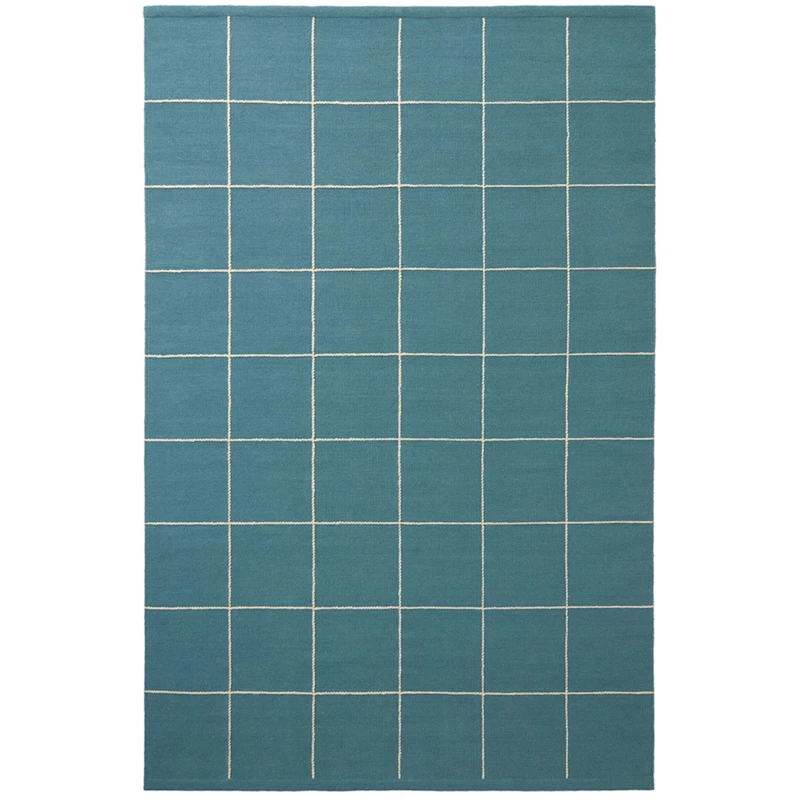 Milan Teppich 230x320 cm Altweiß, Sky Blue