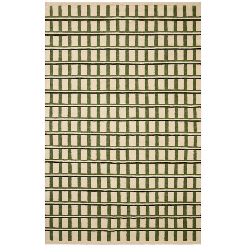 Mysore Teppich 230x320 cm, Altweiß / Grün / Dunkelgrün