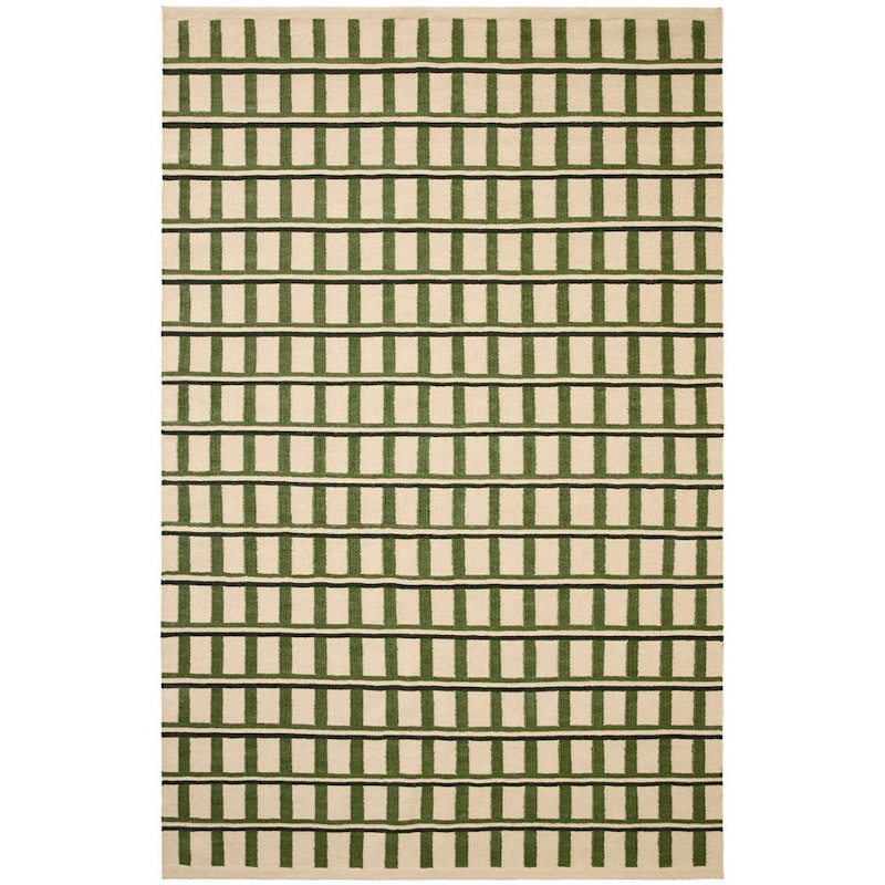 Mysore Teppich 180x270 cm, Altweiß / Grün / Dunkelgrün
