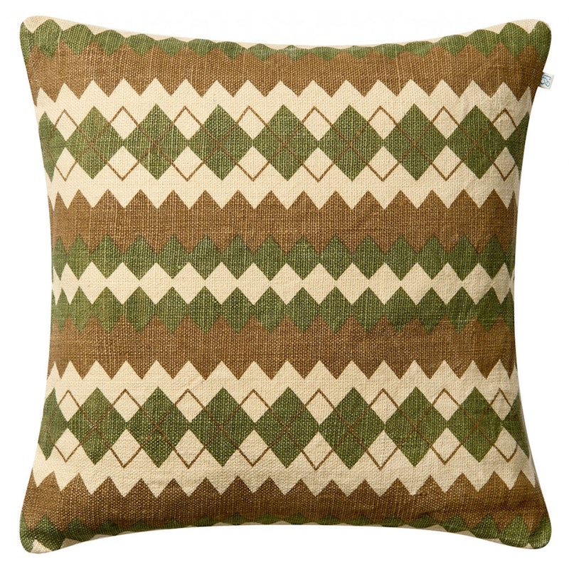 Nisha Kissenbezug 50x50 cm, Cactus Green / Taupe