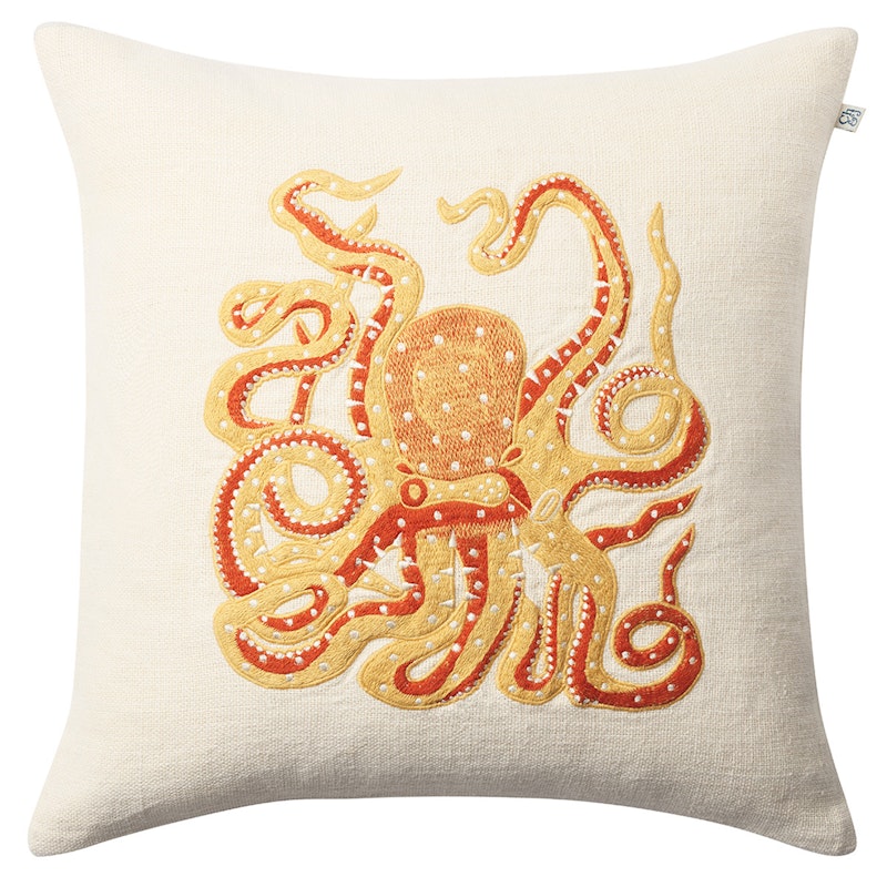 Oktopus Kissenbezug 50x50 cm, Spicy Yellow/Orange