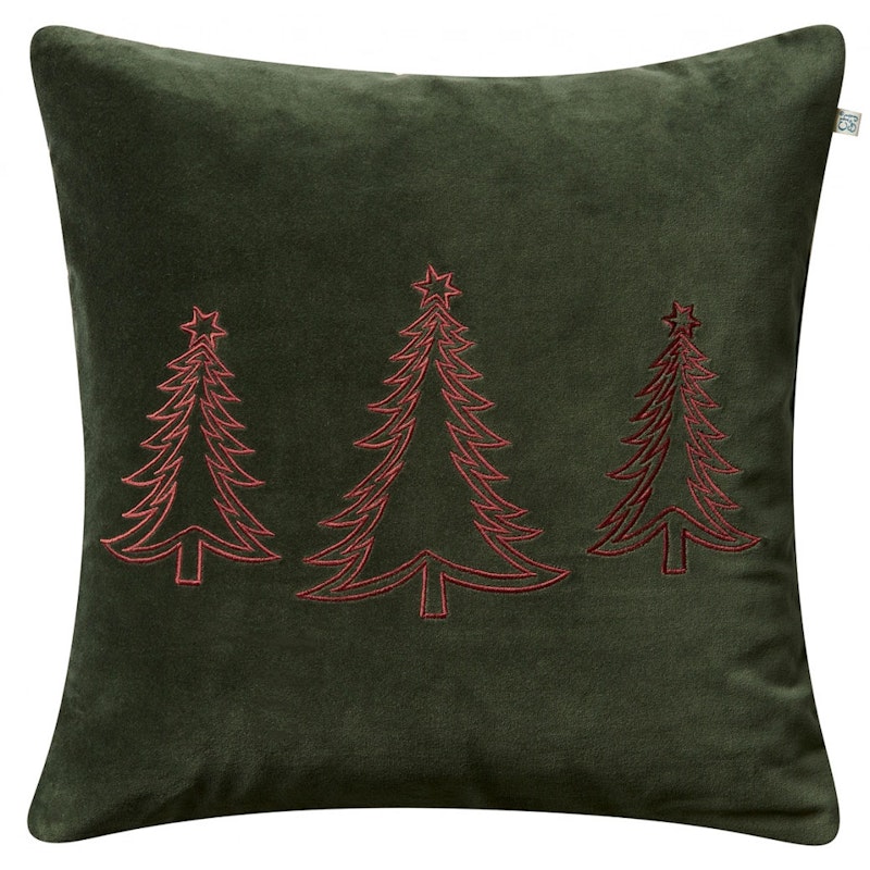 Pine Tree Kissenbezug 50x50 cm, Waldgrün