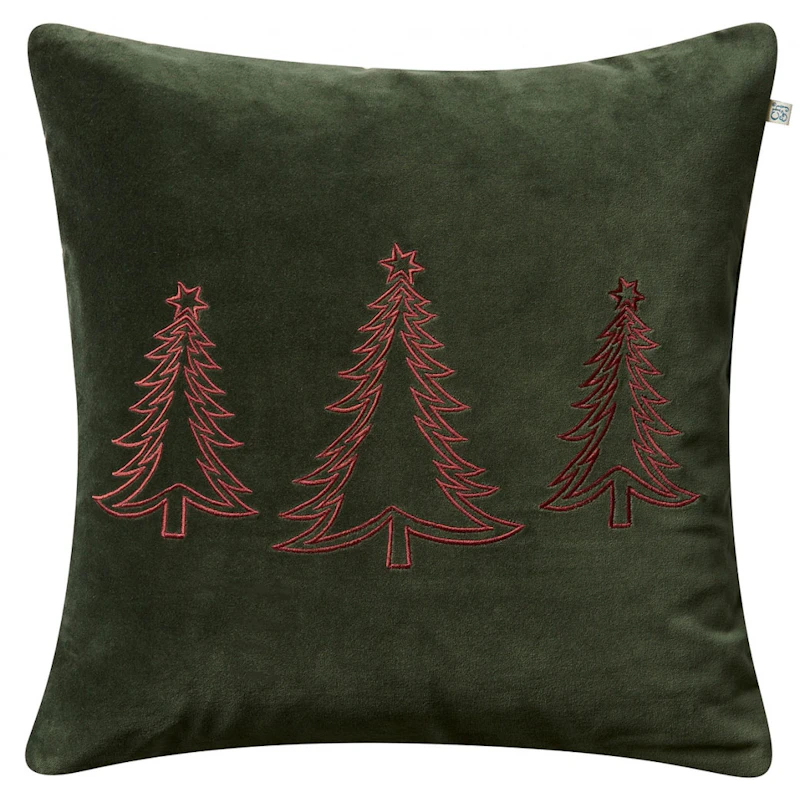 Pine Tree Kissenbezug 50x50 cm, Waldgrün