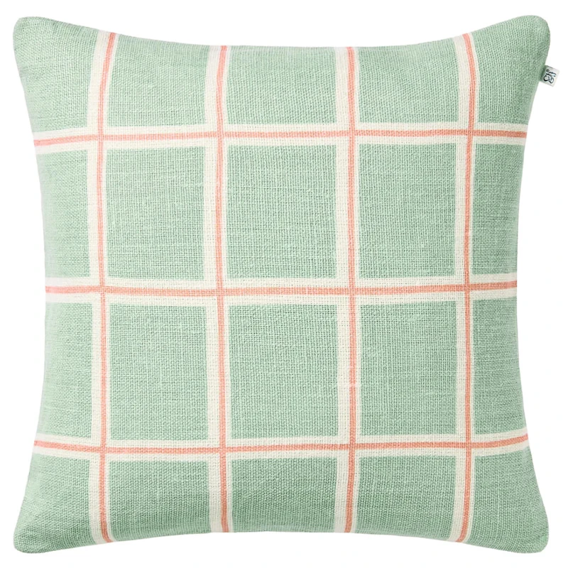 Raha Kissenbezug 50x50 cm, Aqua / Rose