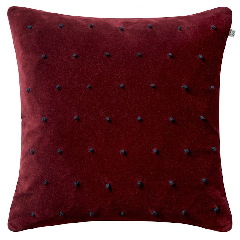 Roma Kissenbezug 50x50 cm, Ruby / Sea Blue