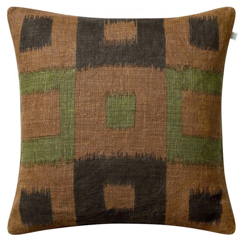 Vicky Kissenbezug 50x50 cm, Taupe / Brown / Cactus Green