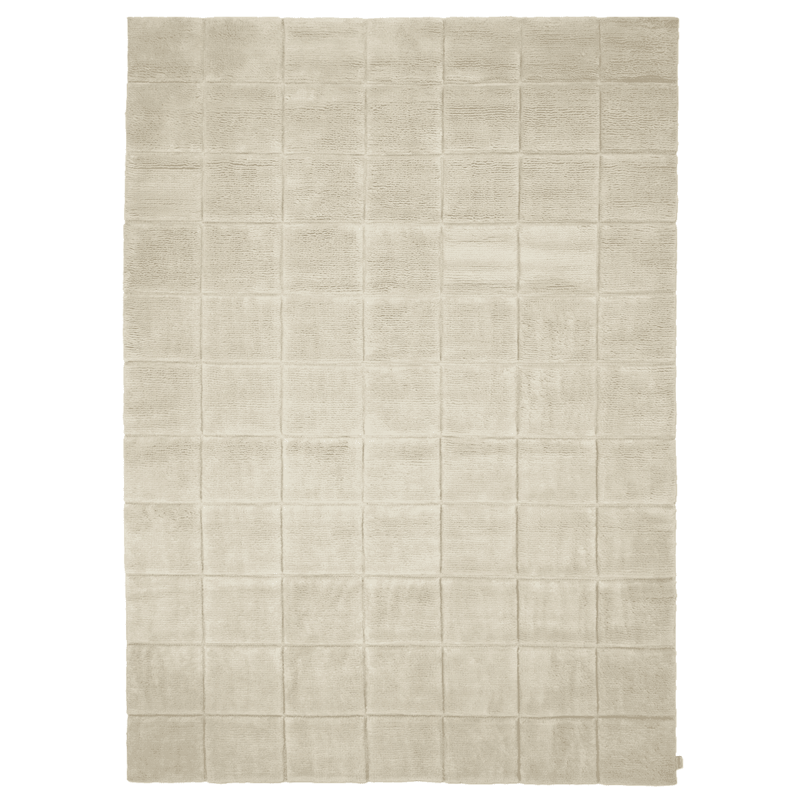 Grid Wollteppich 250x350 cm, Ivory