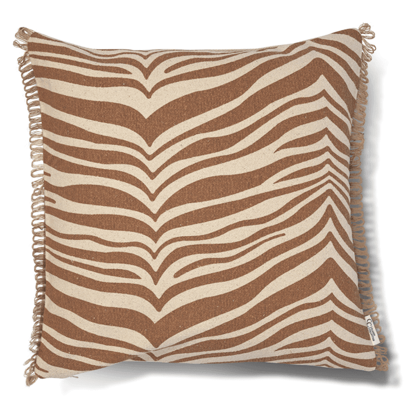 Zebra Kissen 50x50 cm, Glazed Ginger