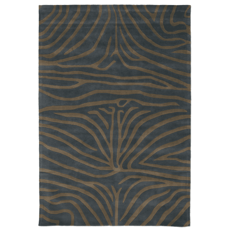 Zebra Wollteppich 170x230 cm, Horizon Blue