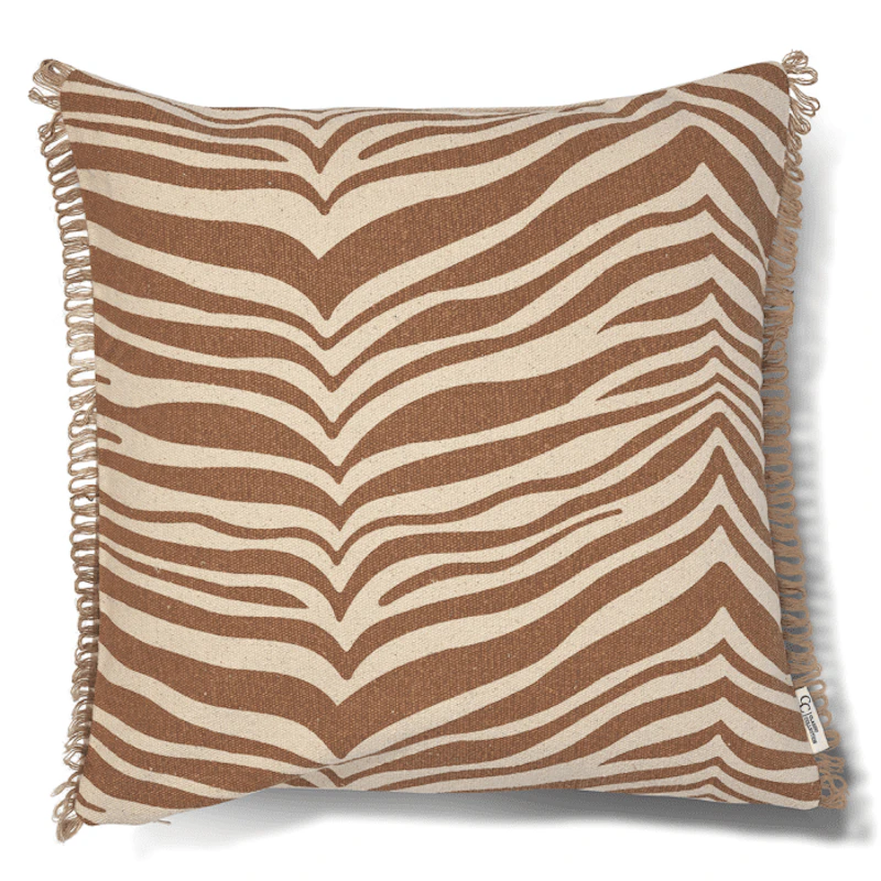 Zebra Kissen 50x50 cm, Glazed Ginger