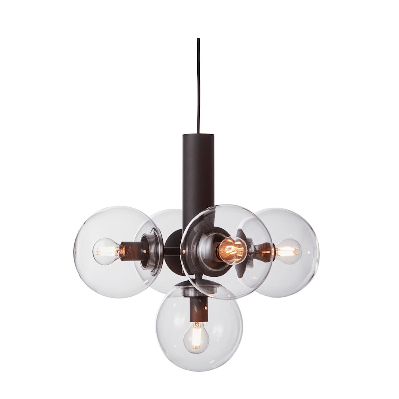 Avenue 43 Pendant, Black/Clear