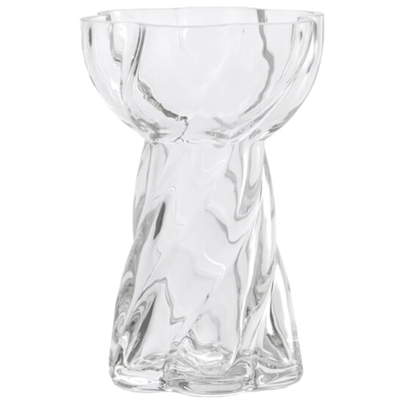Twist Bulb Vase 12,8 cm, Transparent