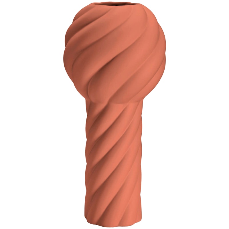 Twist Pillar Vase 34 cm, Rot