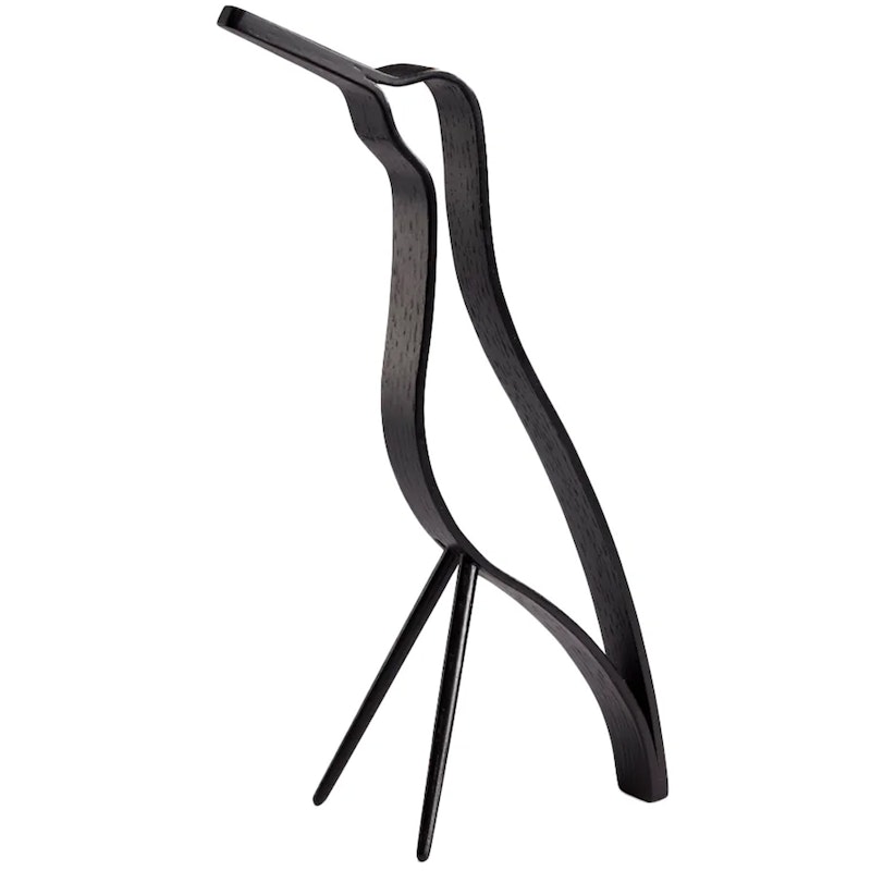 Woody Bird Dekoration 18 cm, Schwarz Gebeizte Eiche