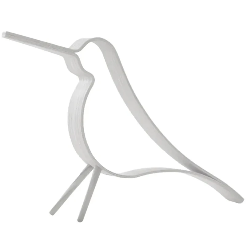 Woody Bird Dekoration 31 cm, Weiß