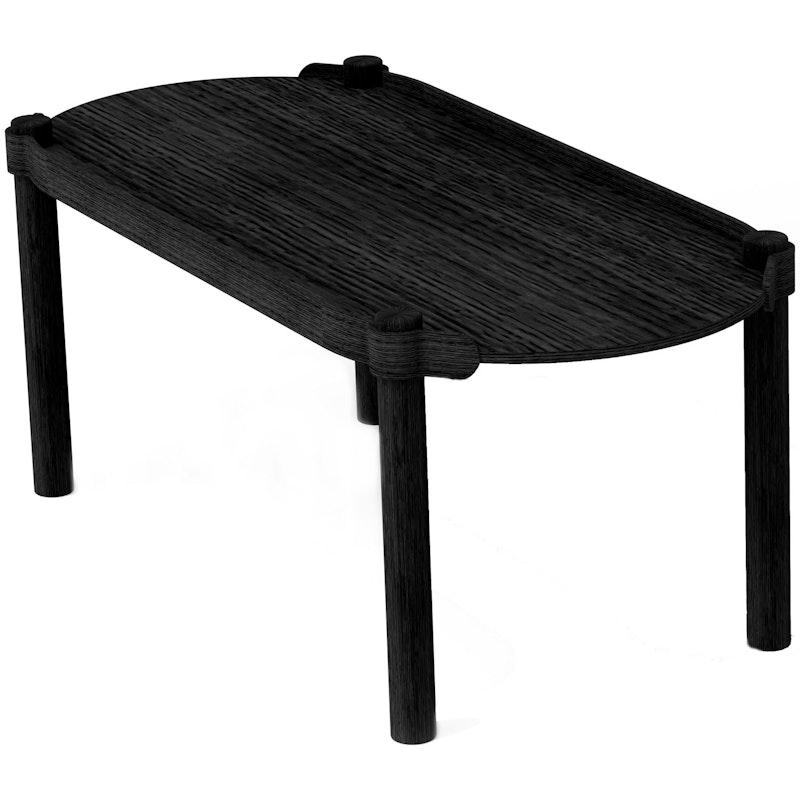 Woody Table 50x105cm Black Stained Oak
