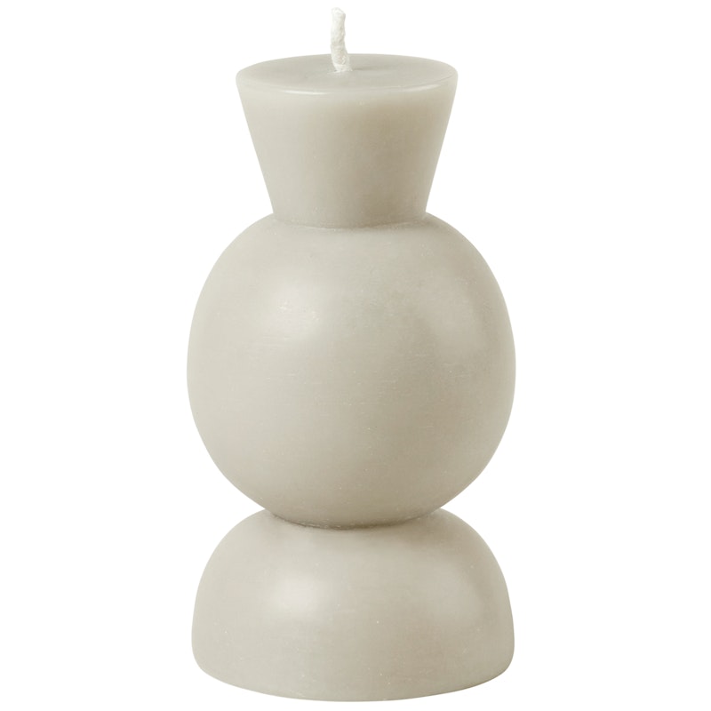 Cozy Candle Candleholder- White- S- 18H Kerze, S Light Stone Grey