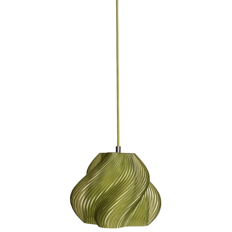 Soft Serve Hängelampe 01, Chrom / Olive
