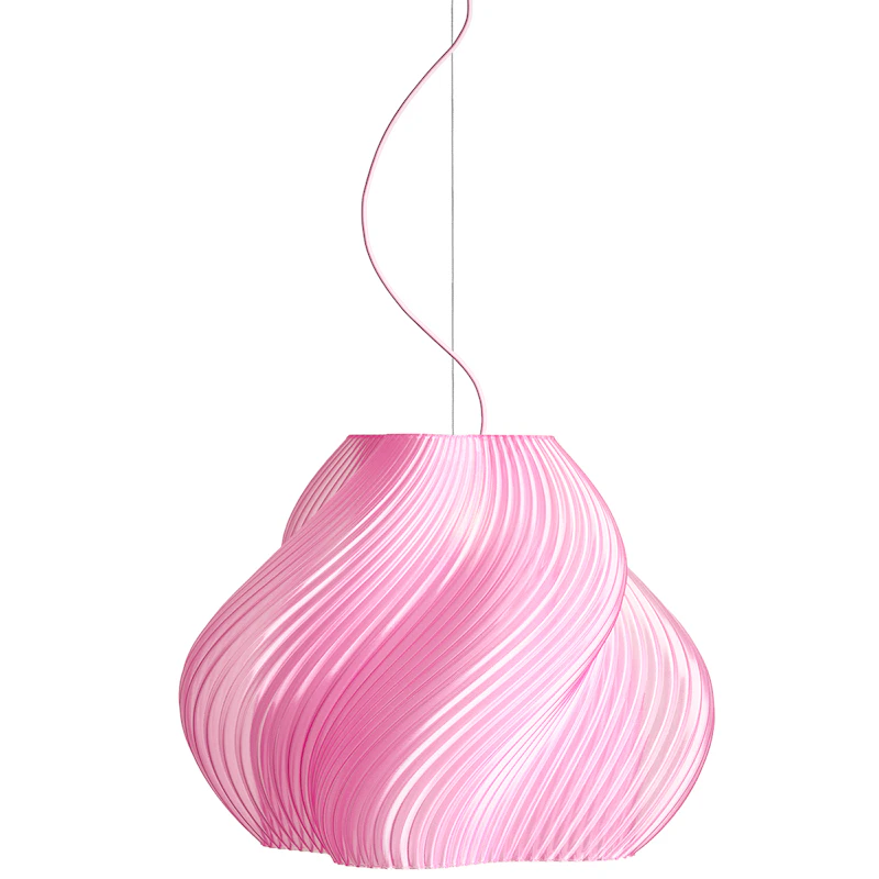 Soft Serve Hängelampe Mega, Chrom / Rose Sorbet