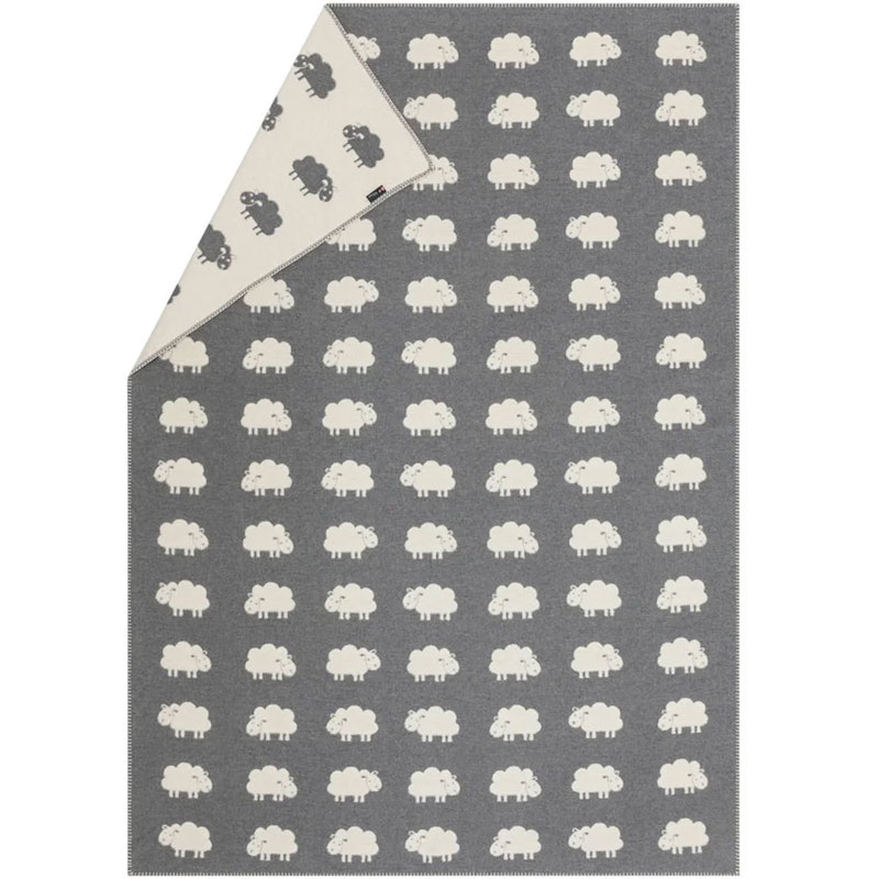 Deco Decke 130x200 cm Sheep allover, Grau