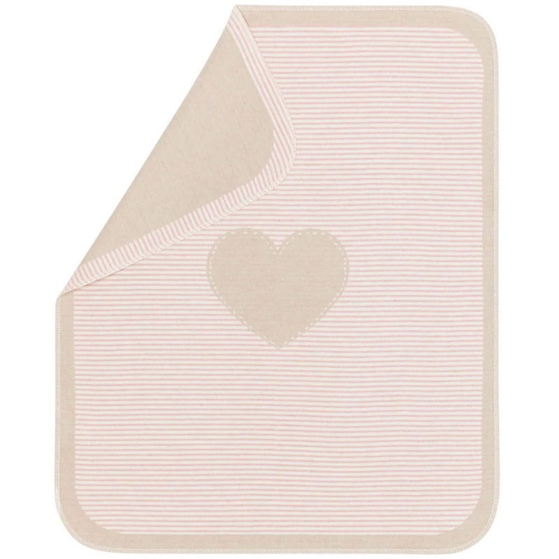 Juwel Babydecke 70x90 cm Heart, Light Pink