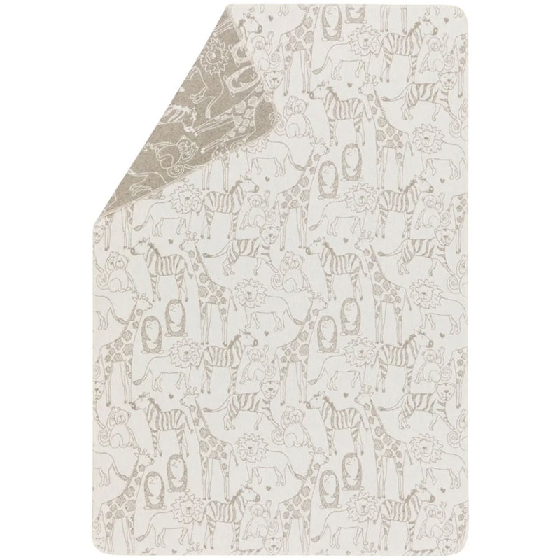Juwel Kinderdecke 100x140 cm Safari Animals, Altweiß