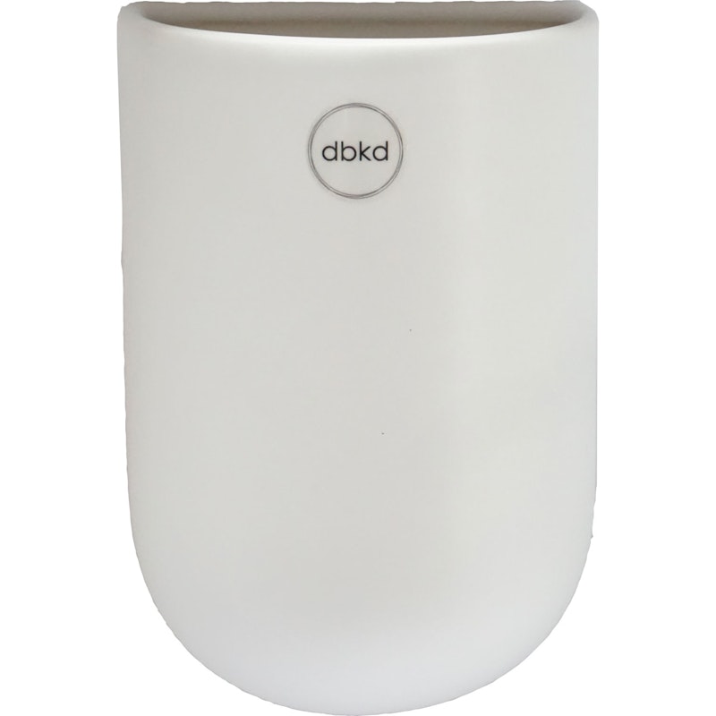 Cut Wall Pot Medium, White Wand-Blumentopf, M Weiß