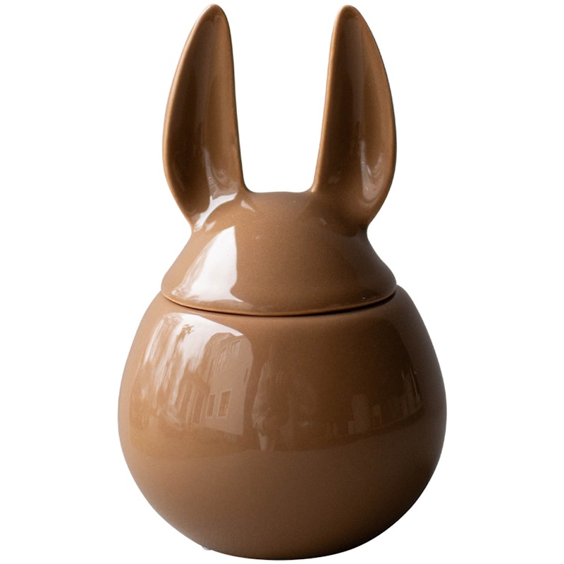 Eating Rabbit Dose Mit Deckel 14 cm, Shiny Nougat
