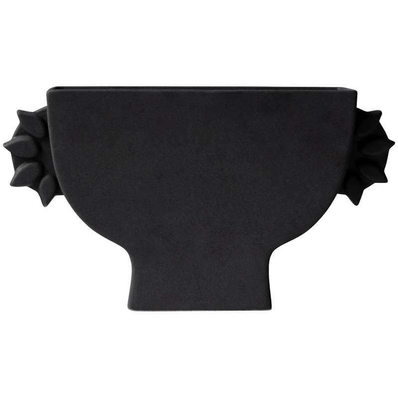 Flat Vase Klein, Schwarz