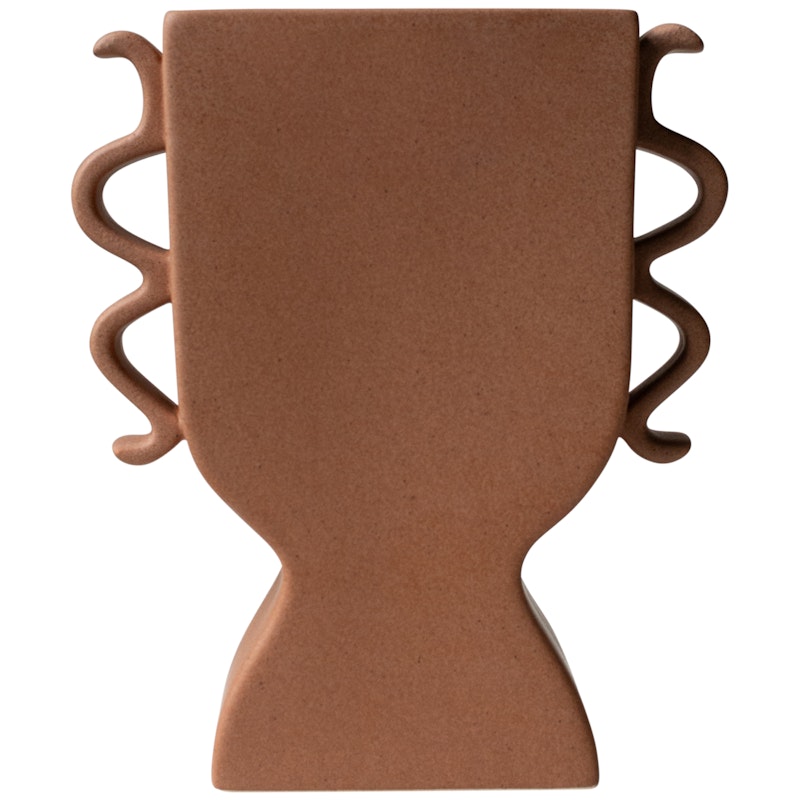 Flat Vase Mittlerer, Terracotta