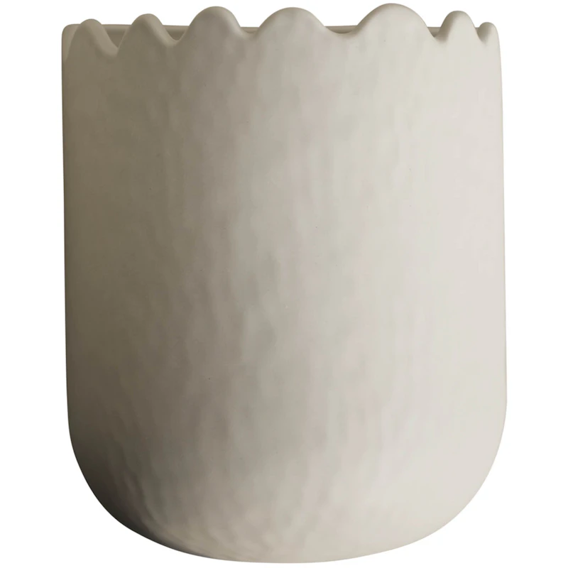 Flowery Wand-Blumentopf 19 cm, Creme
