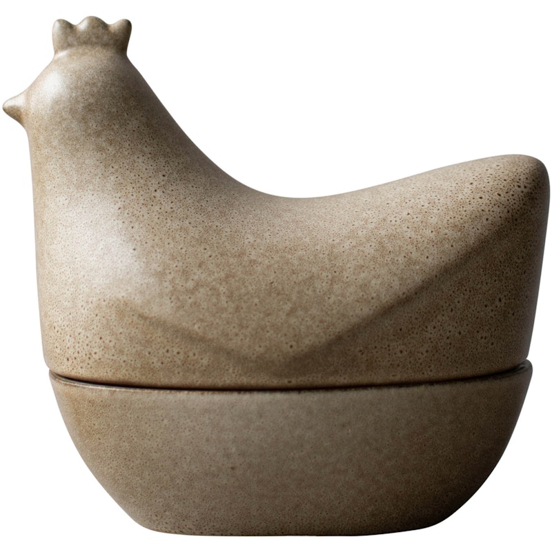 Happy Hen Dose Mit Deckel, Beige