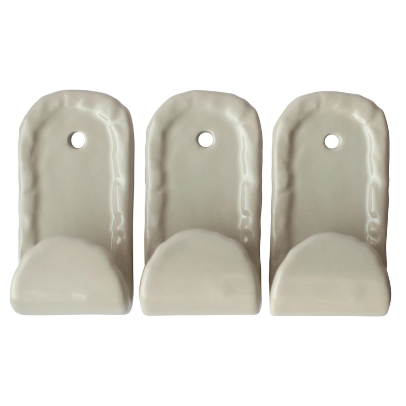 Hook Wandhaken 3-er Set, Shiny Creme