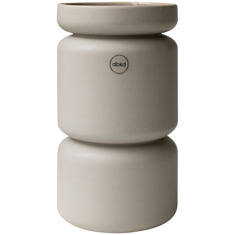 Neck Vase Groß, Taupe