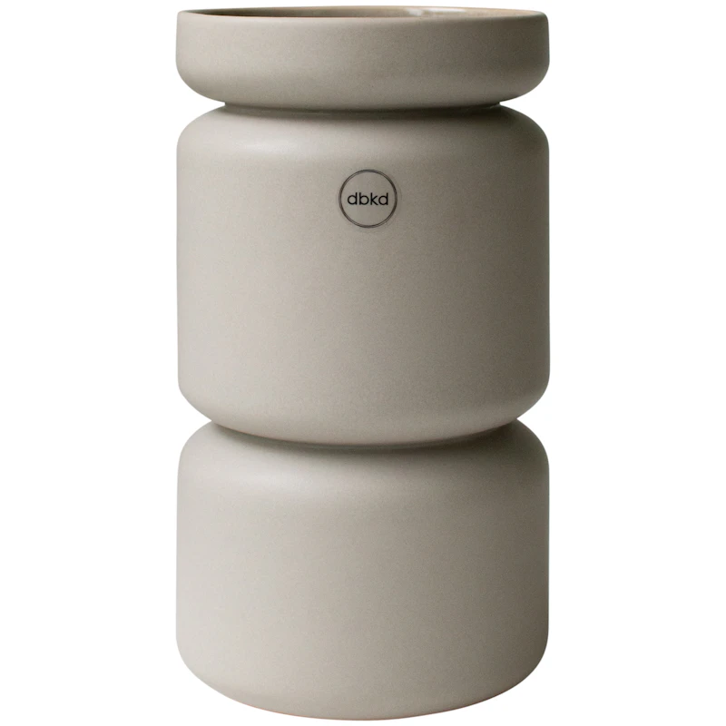 Neck Vase Groß, Taupe